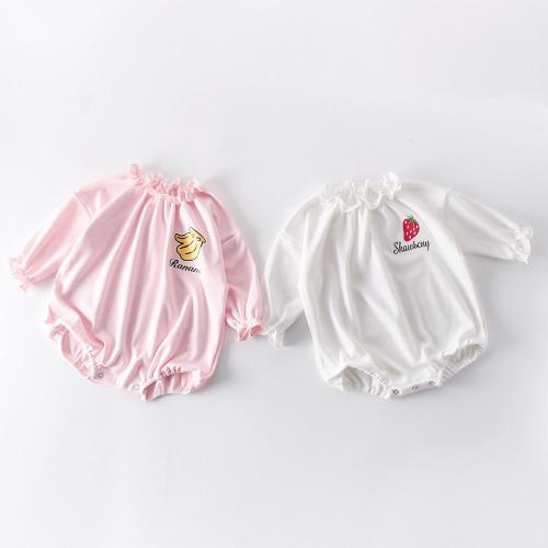 Spring and Autumn New Baby Girl Fruit Romper