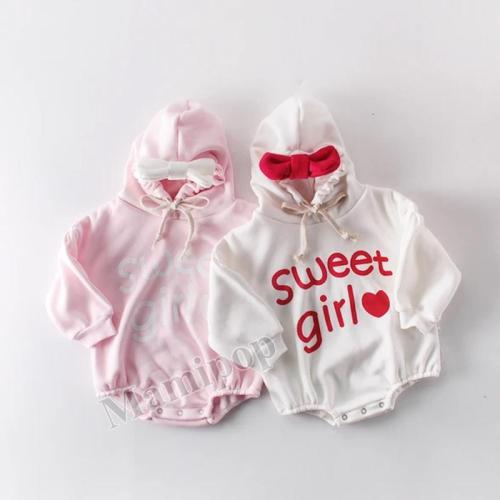 Winter Baby Butterfly Love Newborn Clothes Hooded Romper