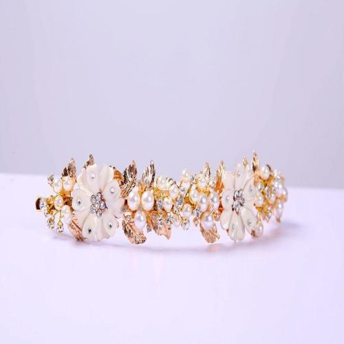 Bridal jewelry hand-beaded retro baroque gold leaf wedding dress accessories