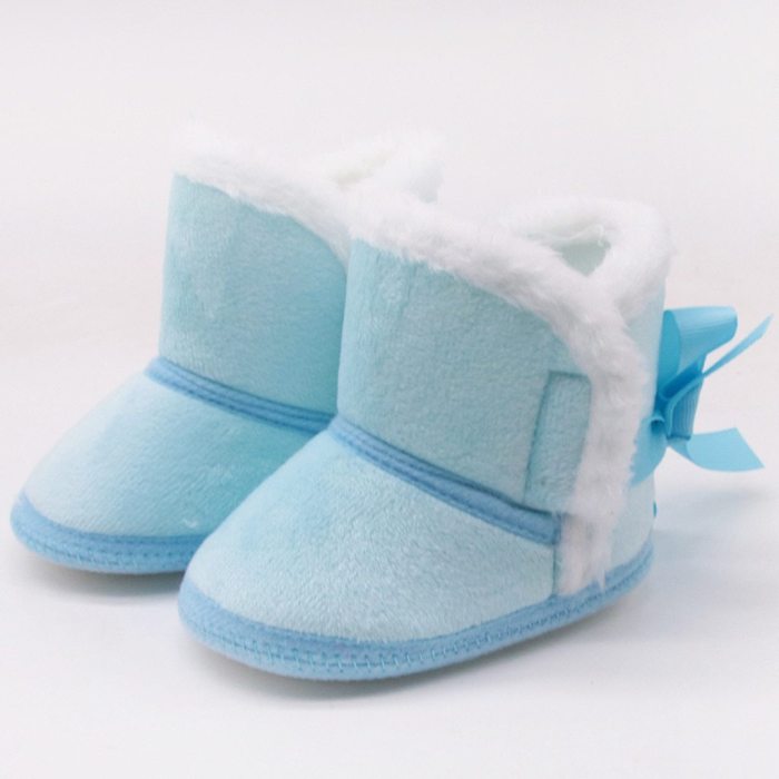 Winter Sweet Newborn Baby Girls Princess Winter Boots First Walkers Soft Soled