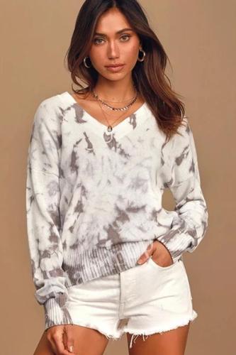 Winter And Fall New Style Loose Tie Dye Sweater