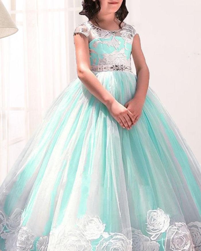 Mesh Gown Princess Fluffy Evening Dress
