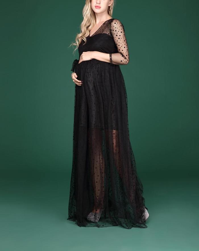Pregnancy Pregnant Women Lace Dresses Photography Props