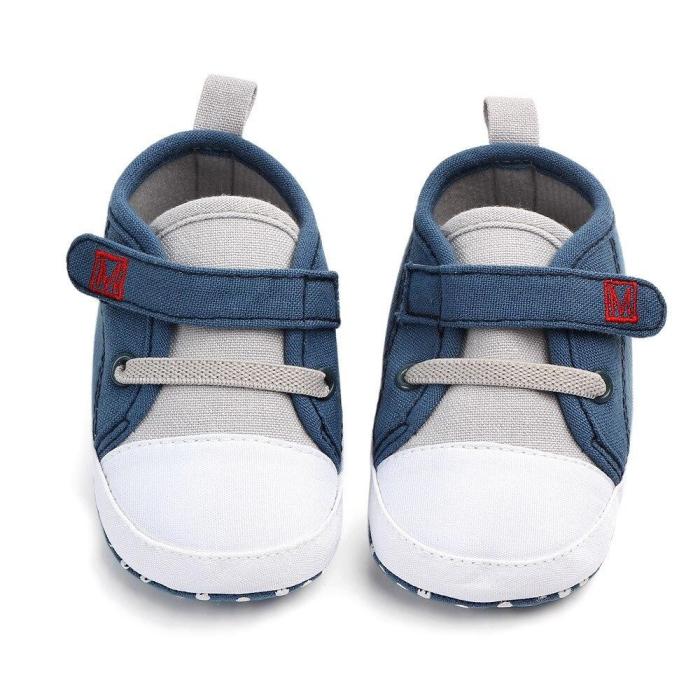 Baby Shoes Newborn Baby Boy Girls Canvas Letter First Walker Soft Sole Shoes Hook & Loop baby girl shoes