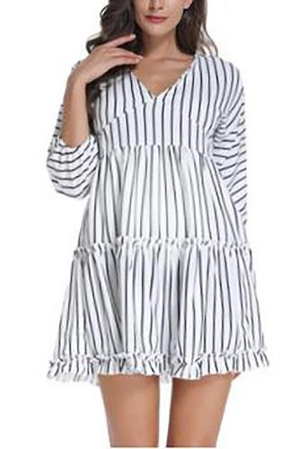 Maternity Casual Stripe Dress