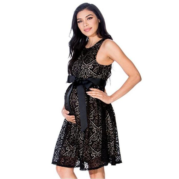 Summer Casual Maternity Lace Dress