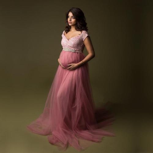 Maternity Photography Long Tulle Dress Summer