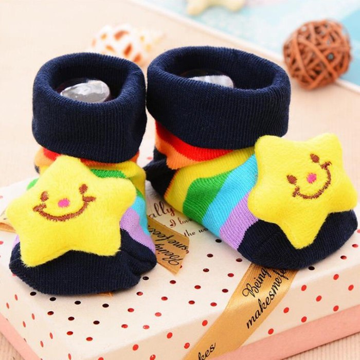 0-12m 3d Cartoon Printed Newborn Baby Girls Boys Socks Slipper Shoes Boots Cotton Short Socks