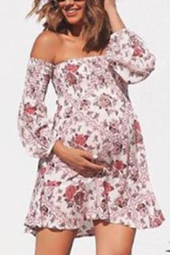 Maternity Off The Shoulder Mini Dress