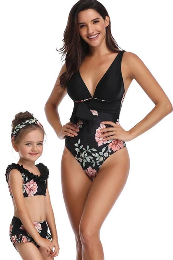 2020 New Parent-Child One-piece Swimsuit Mother-Daughter Swimsuit