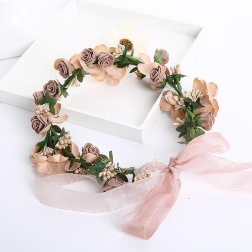 Maternity Flower Crown Wreath Brown Headband For Photography