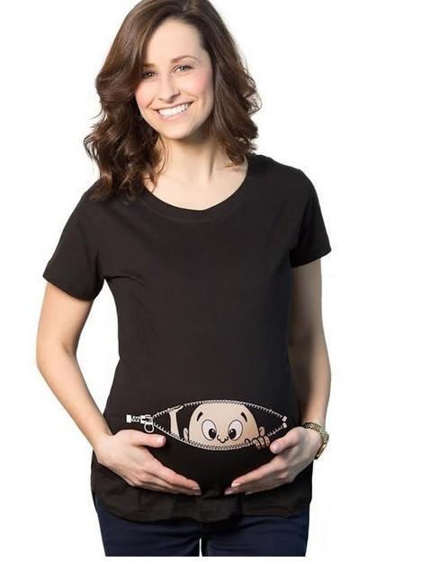 Gravida Blousing Loose Fit Clothes Comfortable Maternity T-shirt