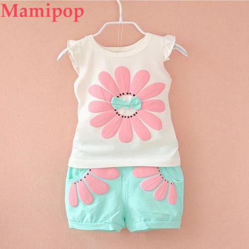 Toddler Summer Clothes Kids Baby Boys Girl Cartoon Short Sleeve Outfits