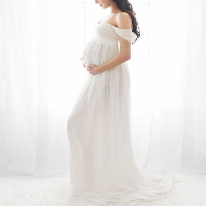 Maternity Strapless Photoshoot Gowns