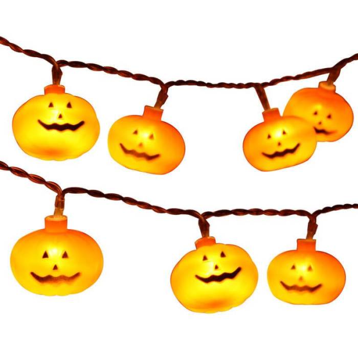 Halloween String Lights Pumpkin Ghost Bat Festival Home Decor