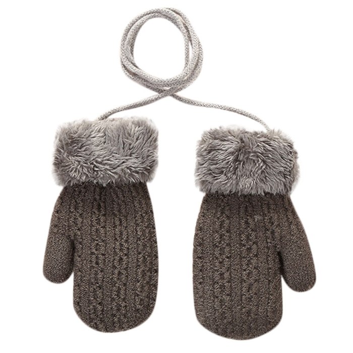 New baby gloves Toddler Baby Girls Boys Outdoor winter kids Patchwork Keep Warm Mittens kids gloves