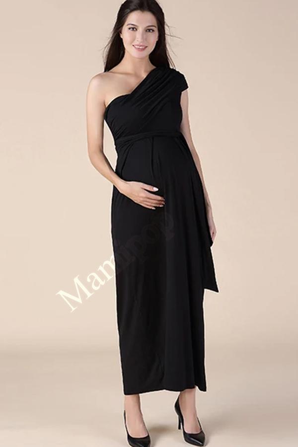 shoulderless maxi dress
