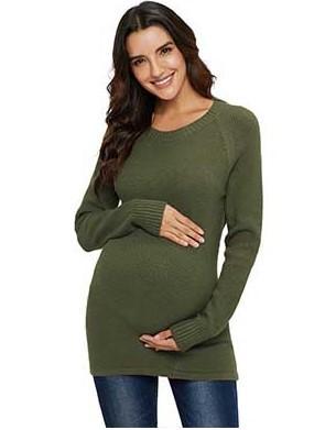 Knitted  Pregnant Women Pullover