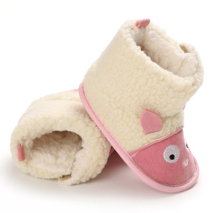Fashion Baby Shoes winter Comfortable Mixed Colors Fashion Kid First Walkers Shoes Colorblocked thick snow boot