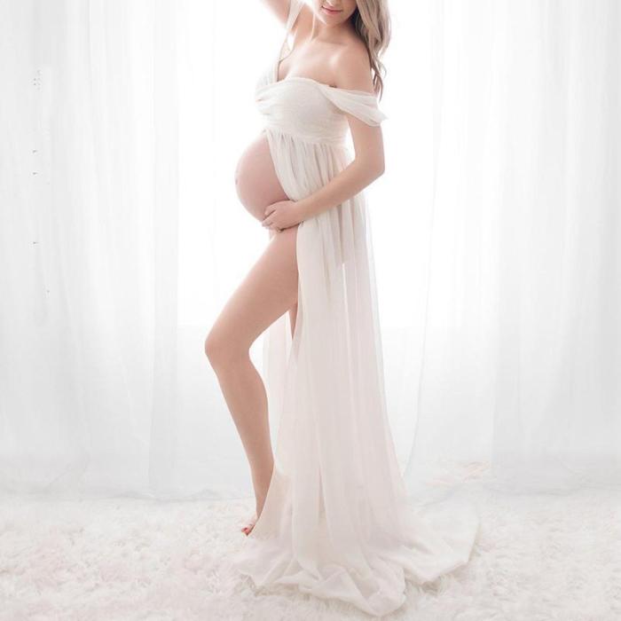 Maternity Strapless Photoshoot Gowns
