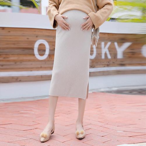 Maternity Long Wool Skirt