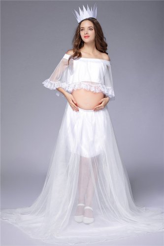 Photoshoot Gowns Lace Top Sets Suits Maternity Dresses