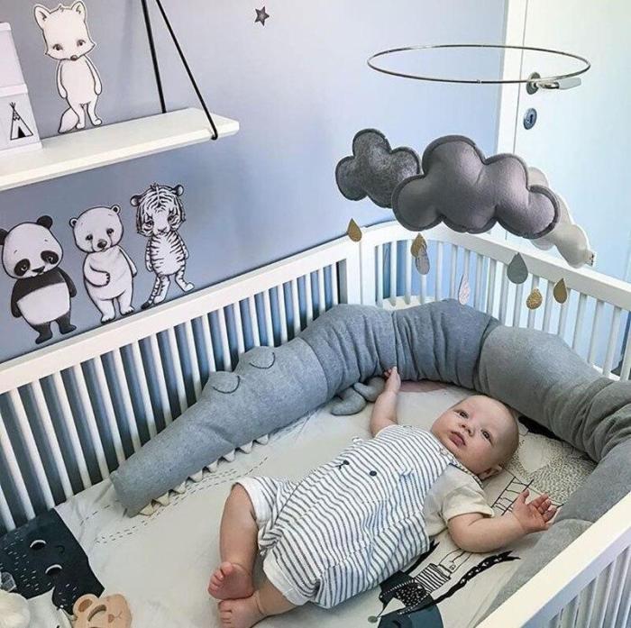185cm Baby Pillow Children Crocodile Pillow Cushion Toddler Infant Bedding Crib Fence Bumper Kids Room Decoration Toys
