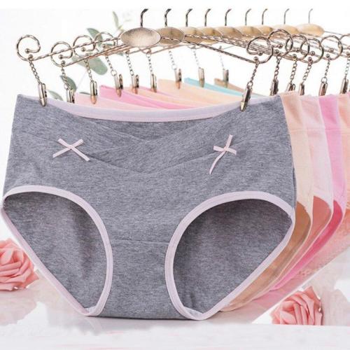 Cotton Pregnant Women Maternity Low Waist Briefs Panties Plus Size Female Solid Comfort Seamless Widen Waist Hip Underwear