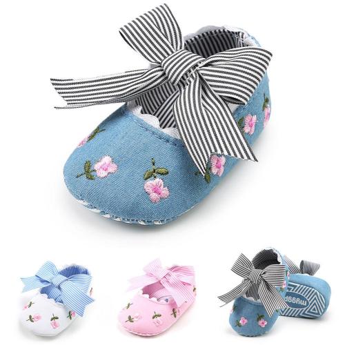 Pudcoco Girl Cribe Shoes Baby Newborn Toddler Girl Crib Shoes Pram Soft Sole Cotton Anti-slip Sneakers