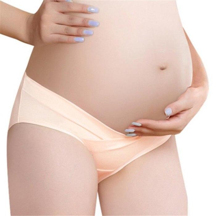Cotton Pregnant Panties Maternity Underwear U-Shaped Low Waist Maternity Pregnancy Briefs Women Clothing