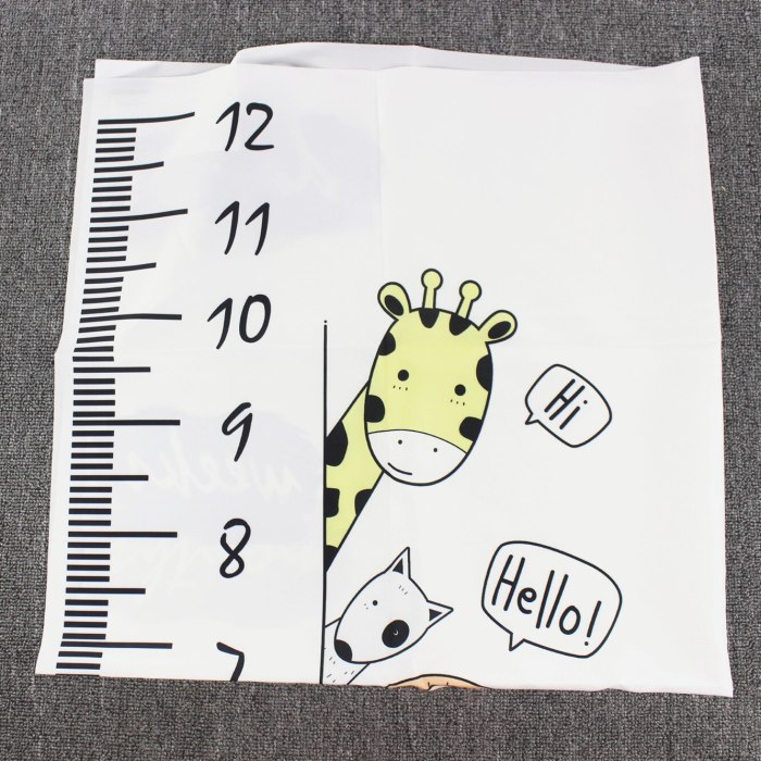Newborns Baby Milestone Blanket Giraffe Photography Props Memorial Growth Monthly Backdrop Cloth Infant Bebe Photo Accessories