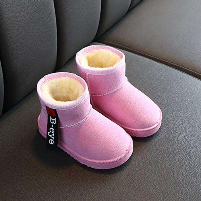 Baby Girl Boy Snow Winter Half Boots Warm  Newborn Baby Soft Bottom Lace Up Classic Tie Up Boot