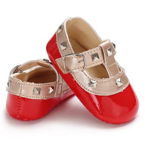 Newborn Baby Infant Princess Girl Bebe Soft Sole Non-slip Shoes Leather First Walker