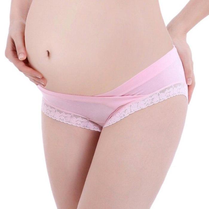 Comfort Cotton Pregnant Women Maternity Low Waist Briefs Panties Plus Size Female Solid Seamless Widen Waist Hip Underwear
