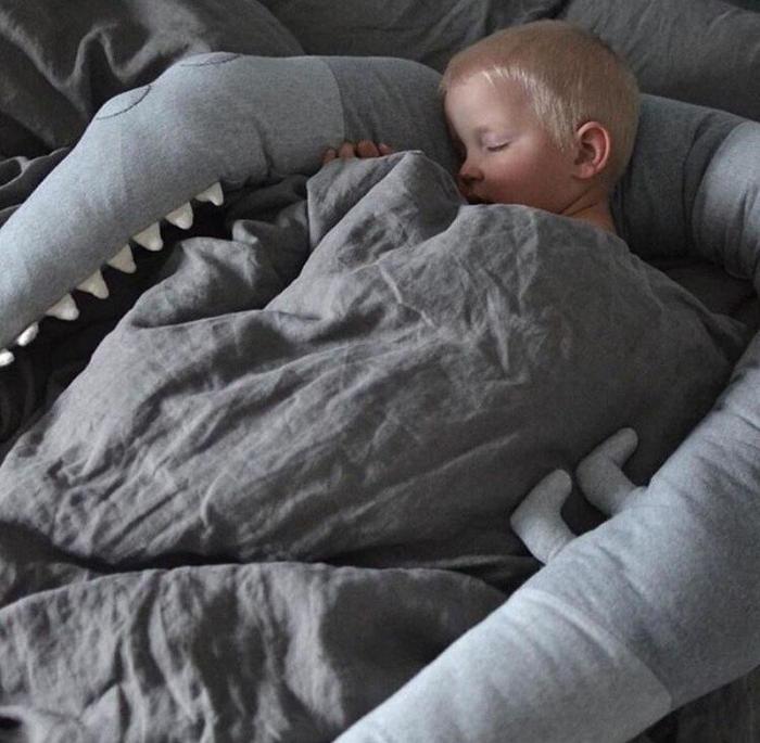 185cm Baby Pillow Children Crocodile Pillow Cushion Toddler Infant Bedding Crib Fence Bumper Kids Room Decoration Toys