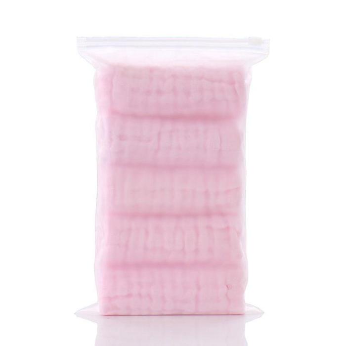 5pcs/lot Baby Handkerchief Square Baby Face Towel 30x30cm Muslin Cotton Infant Face Towel