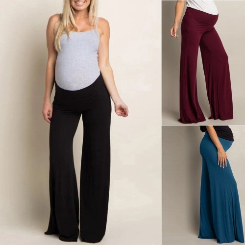 New 2020 Maternity Pants Woman High Waist Pants Trousers Pregnant Comfort Prop Belly Legging