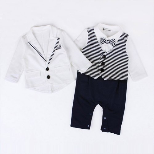 New Style Boys Clothes summer  Pattern Boy Suit Butterfly Bow Tie Knot Children's suit