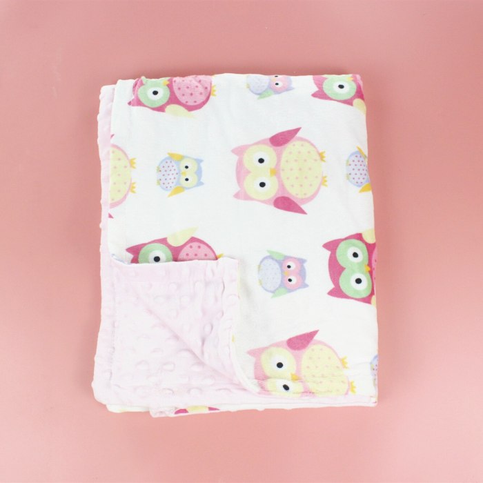 3D dot Baby Blanket Flannel Fleece Animal appease Blanket Infant Swaddle Nap Receiving Stroller Wrap Newborn Bedding Bath Towels