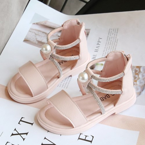 Toddler Infant Kids Baby  Sandalias Summer Roman Crystal Princess Shoes Sandals