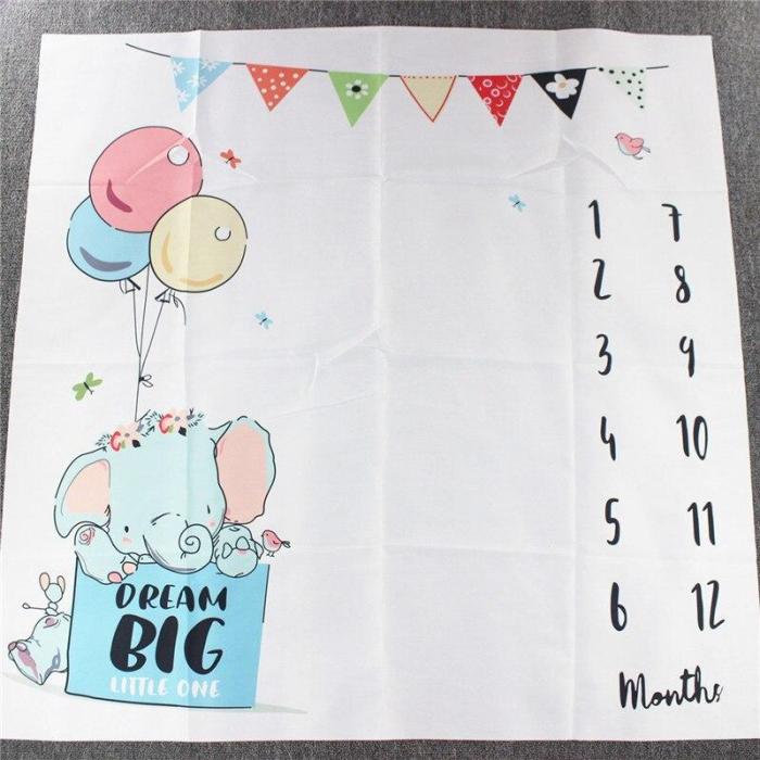 Newborn baby Monthly Growth Milestone Blanket photography props Background Cloth Commemorate Rug Girls Boy blanket Kids Shooting