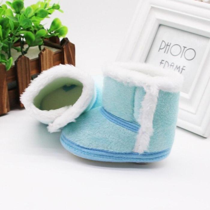 Newborn Toddler Warm Boots Winter First Walkers baby Girls Boys Shoes Soft Sole Fur Snow Booties for 0-18M