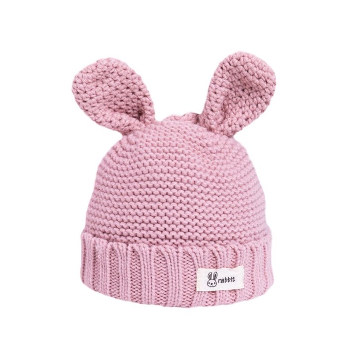 Cute Bunny Ears Toddler Children's Kids Girl Infant Winter Warm Autumn Rabbit Ear Hat Woolen Hat