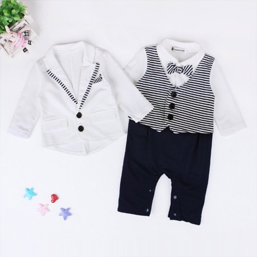 New Style Boys Clothes summer  Pattern Boy Suit Butterfly Bow Tie Knot Children's suit