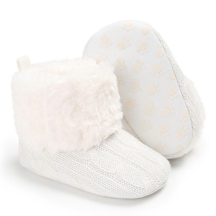 Fashion baby shoes Kid Baby Girls Cute Toddler First Walk Winter Casual Warm Shoes