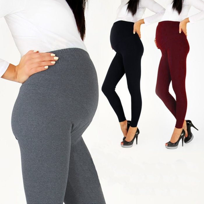 Adjustable Big Size Leggings New Maternity Pant Leggings Pregnant Women Thin Soft Cotton Pants High Waist Clothes