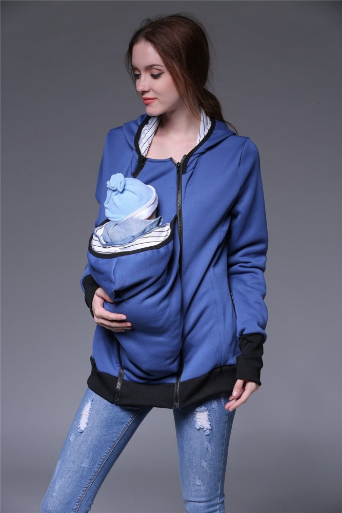 Hoodies Pregnancy Baby Carrier Jacket casaco for Moms Triple Multi-functional Mother Kangaroo Sweater Coat Female Sweatshirt