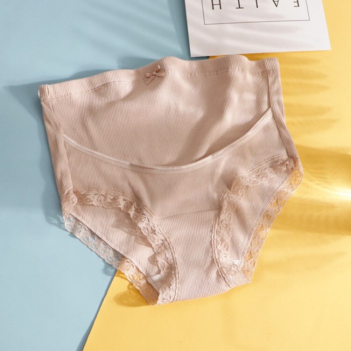 High waist pregnant women's underwear adjustable  cotton  panties antibiosis