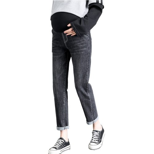 Maternity Jeans Spring Casual Little Harem Pants Loose Small Straight Ankle-length Pants Maternity Clothes Pregnant Clothes