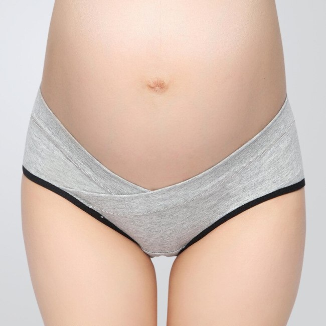 Low Waist Maternity Underwear Pregnant Cotton Belly Support Women U-Shaped Panties Underwear Soft Maternity Panties